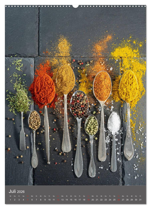 Gewürze der Sinne (CALVENDO Premium Wandkalender 2026)