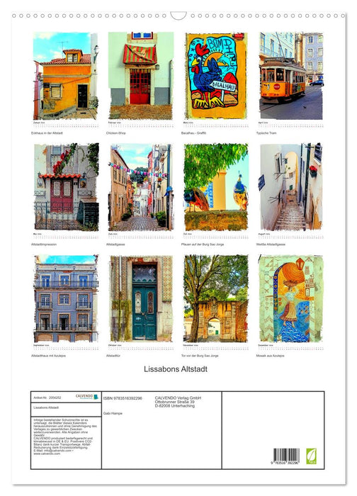 Lissabons Altstadt (CALVENDO Wandkalender 2026)