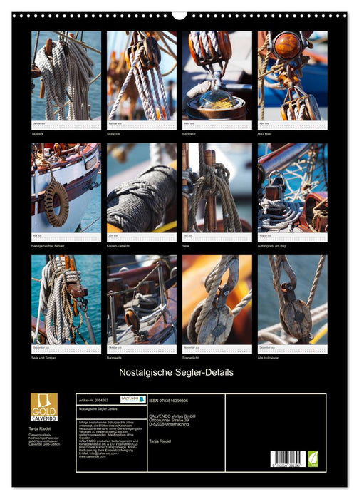 Nostalgische Segler-Details (CALVENDO Wandkalender 2026)