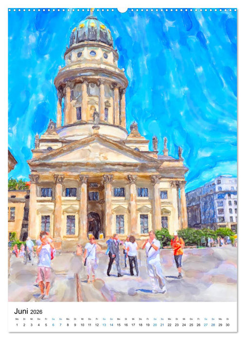 Berlin - Einmal Aquarelle mit Currywurst! (CALVENDO Wandkalender 2026)