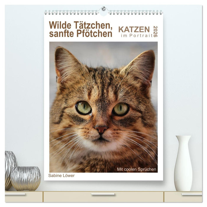 Wilde Tätzchen, sanfte Pfötchen (CALVENDO Premium Wandkalender 2026)