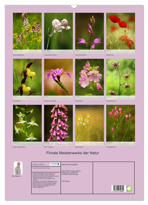 Florale Meisterwerke der Natur (CALVENDO Wandkalender 2026)