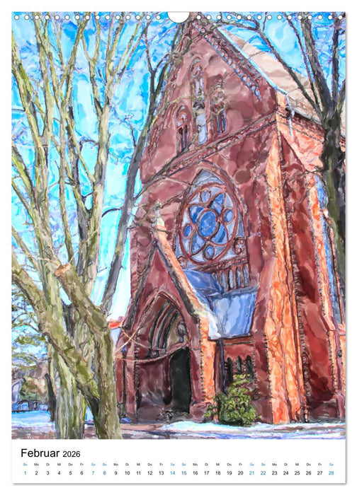 Rathenow - Illustrationen der Havel-Stadt (CALVENDO Wandkalender 2026)