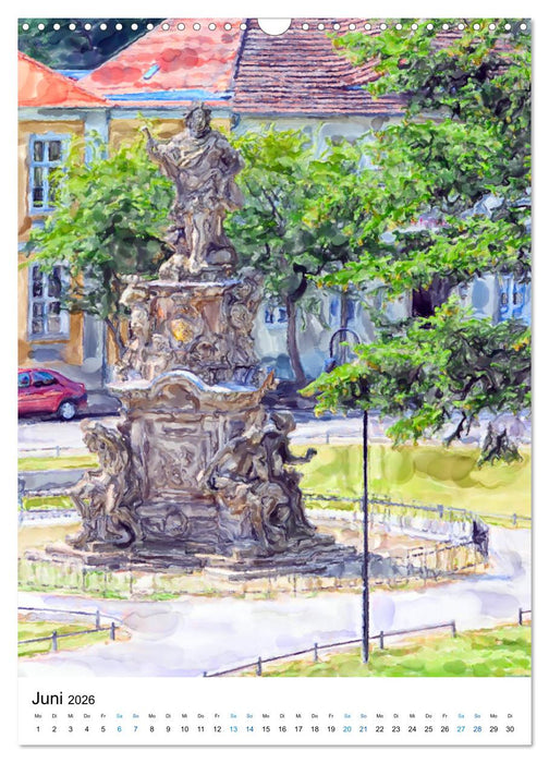 Rathenow - Illustrationen der Havel-Stadt (CALVENDO Wandkalender 2026)