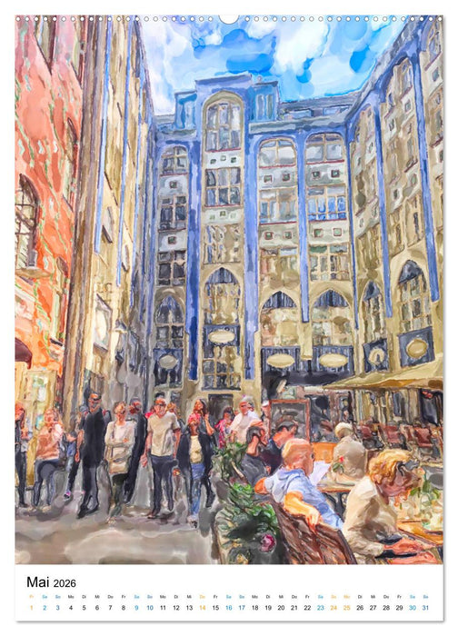 Berlin - Einmal Aquarelle mit Currywurst! (CALVENDO Premium Wandkalender 2026)