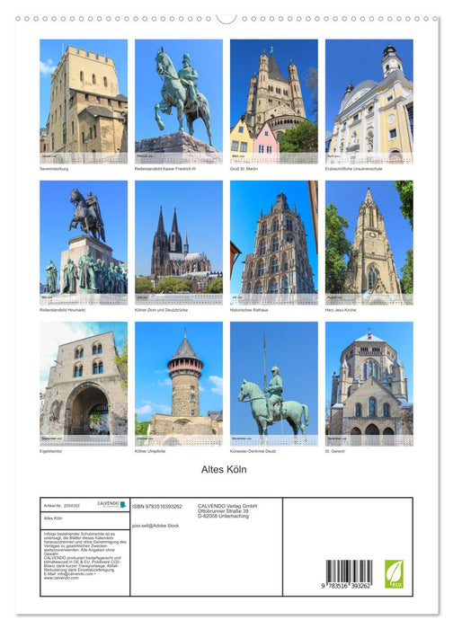 Altes Köln (CALVENDO Premium Wandkalender 2026)