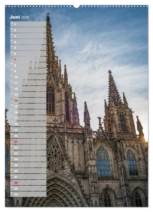 Barcelona - Eine Städtereise (CALVENDO Premium Wandkalender 2026)