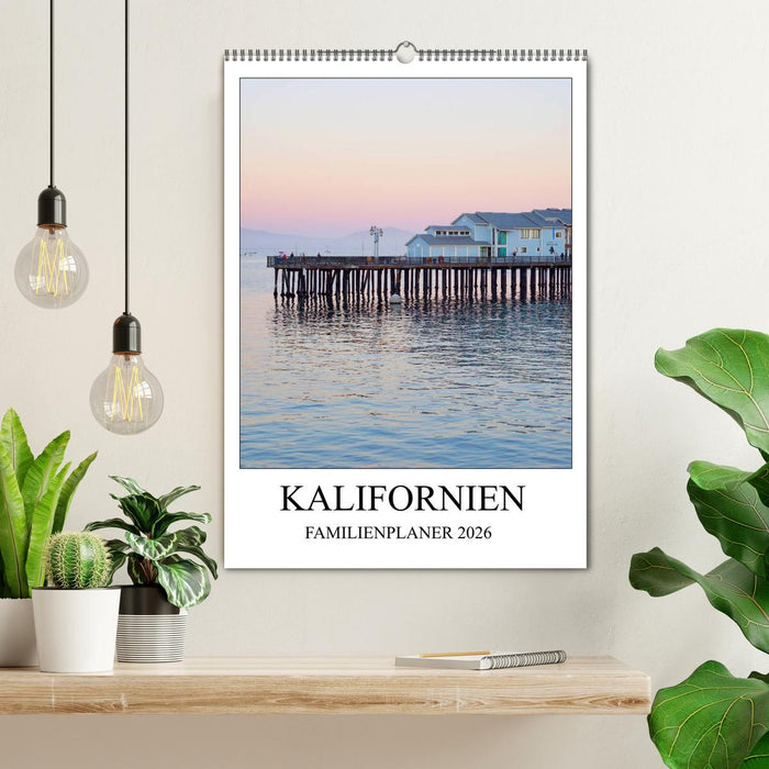 Kalifornien - Familienplaner 2026 (CALVENDO Wandkalender 2026)