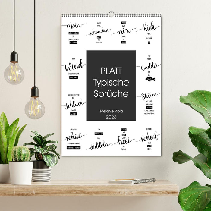 PLATT Typische Sprüche (CALVENDO Wandkalender 2026)