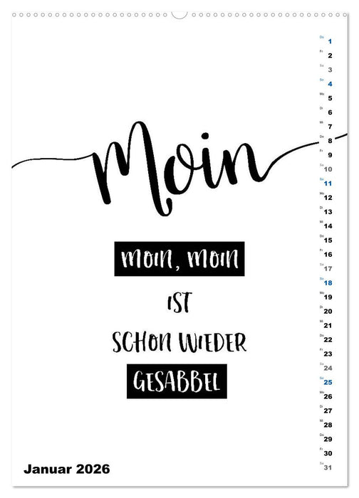 PLATT Typische Sprüche (CALVENDO Wandkalender 2026)