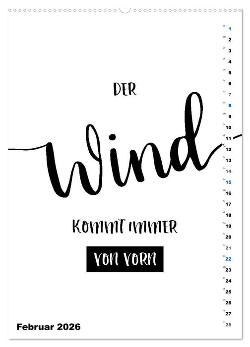 PLATT Typische Sprüche (CALVENDO Wandkalender 2026)