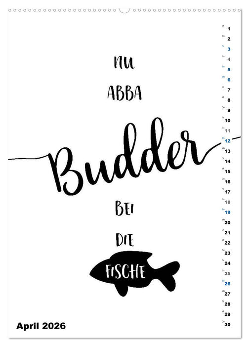 PLATT Typische Sprüche (CALVENDO Wandkalender 2026)