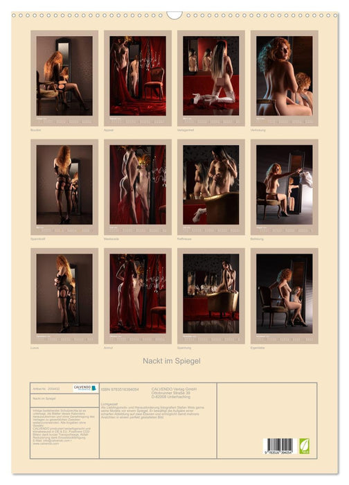 Nackt im Spiegel (CALVENDO Wandkalender 2026)
