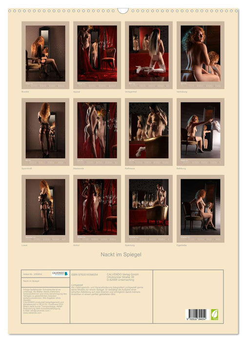 Nackt im Spiegel (CALVENDO Wandkalender 2026)