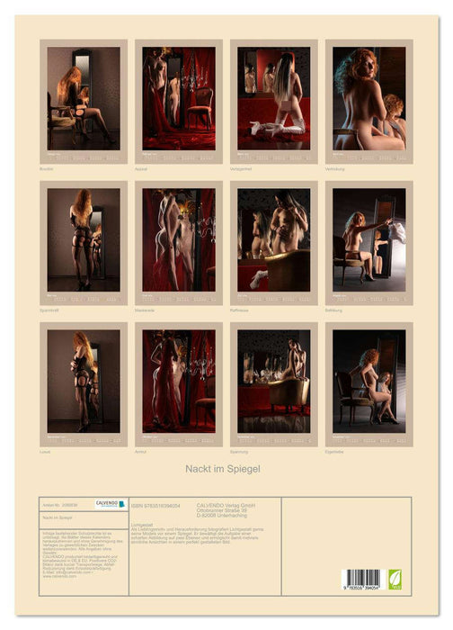 Nackt im Spiegel (CALVENDO Wandkalender 2026)