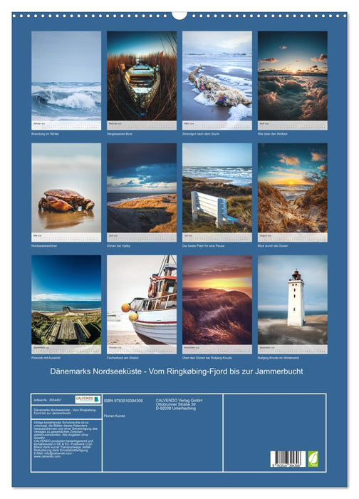 Dänemarks Nordseeküste - Vom Ringkøbing-Fjord bis zur Jammerbucht (CALVENDO Wandkalender 2026)