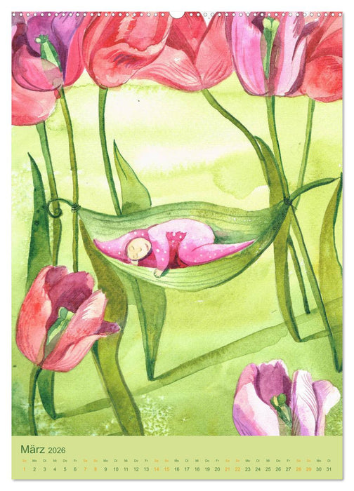 Im Elfenreich- Zauber und Magie der Elfen in schönen Aquarellen (CALVENDO Premium Wandkalender 2026)