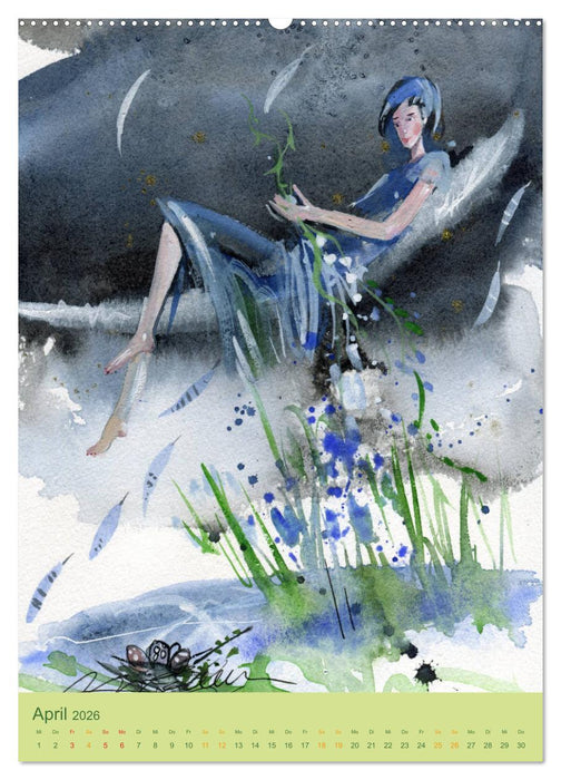 Im Elfenreich- Zauber und Magie der Elfen in schönen Aquarellen (CALVENDO Premium Wandkalender 2026)