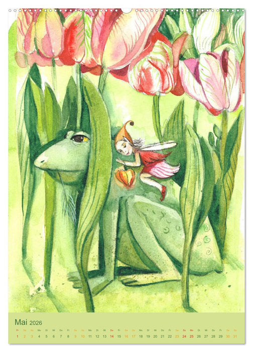 Im Elfenreich- Zauber und Magie der Elfen in schönen Aquarellen (CALVENDO Premium Wandkalender 2026)