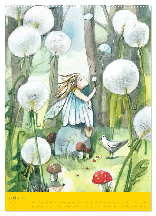 Im Elfenreich- Zauber und Magie der Elfen in schönen Aquarellen (CALVENDO Premium Wandkalender 2026)