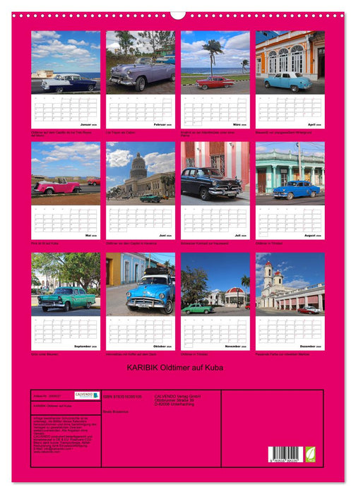 KARIBIK Oldtimer auf Kuba (CALVENDO Wandkalender 2026)