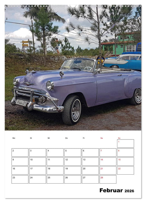 KARIBIK Oldtimer auf Kuba (CALVENDO Wandkalender 2026)