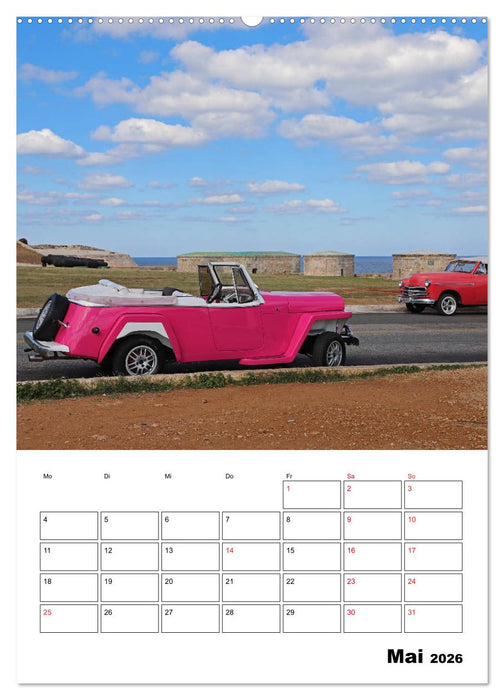 KARIBIK Oldtimer auf Kuba (CALVENDO Wandkalender 2026)