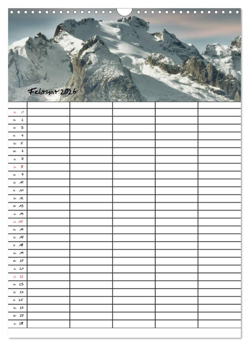 Dein Berge Kalender (CALVENDO Wandkalender 2026)