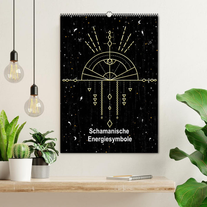 Schamanische Energiesymbole (CALVENDO Wandkalender 2026)