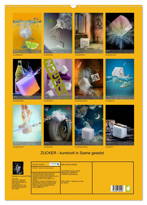 ZUCKER - kunstvoll in Szene gesetzt (CALVENDO Wandkalender 2026)