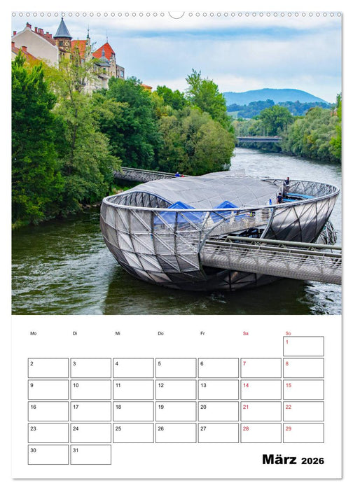 Graz - faszinierende Stadt (CALVENDO Premium Wandkalender 2026)
