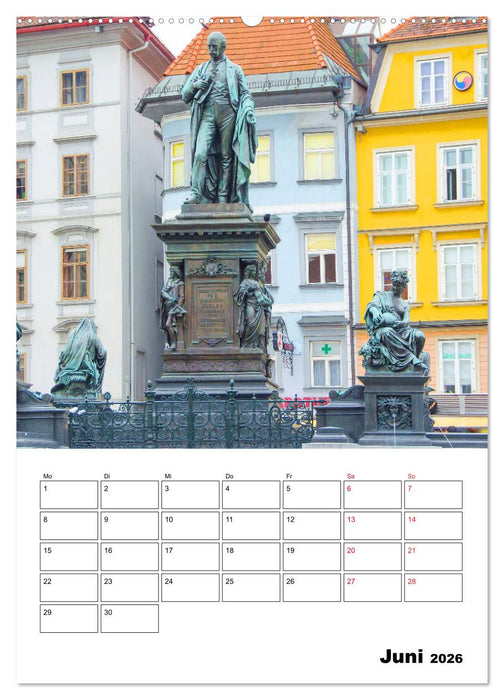 Graz - faszinierende Stadt (CALVENDO Premium Wandkalender 2026)