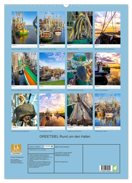 GREETSIEL Rund um den Hafen (CALVENDO Wandkalender 2026)