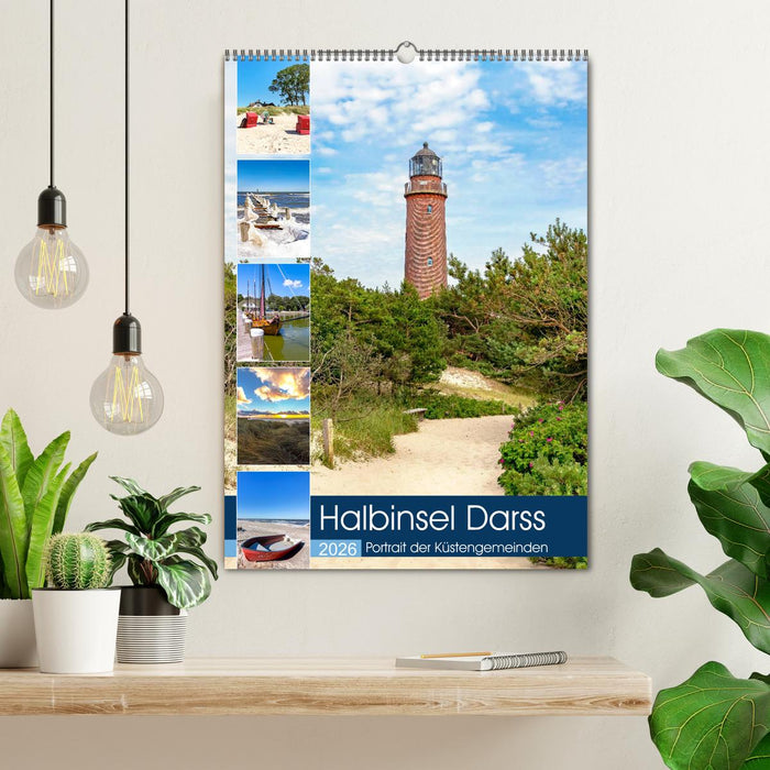 Halbinsel Darss, Portrait der Küstengemeinden (CALVENDO Wandkalender 2026)