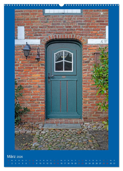 Türen auf Föhr (CALVENDO Wandkalender 2026)