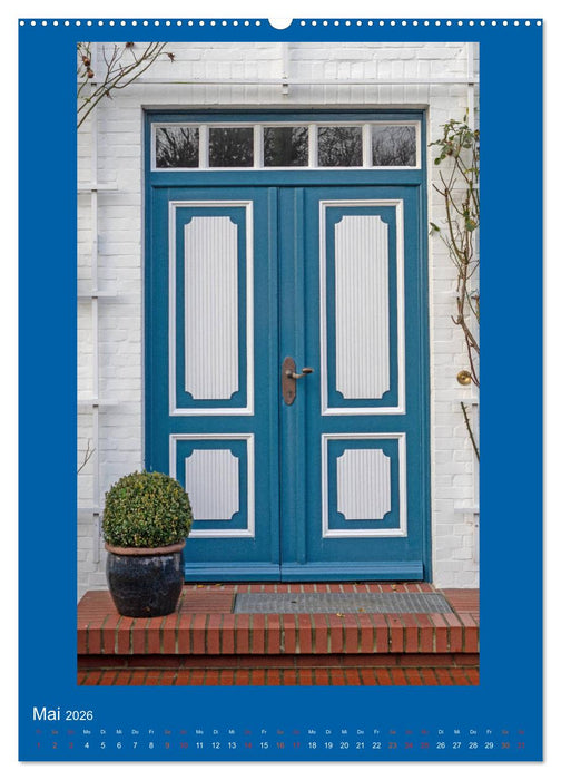 Türen auf Föhr (CALVENDO Wandkalender 2026)