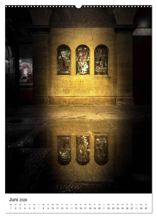 Münster - erstrahlt bei Nacht (CALVENDO Wandkalender 2026)