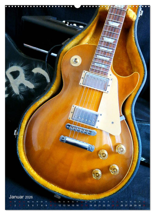 Gitarren backstage (CALVENDO Premium Wandkalender 2026)