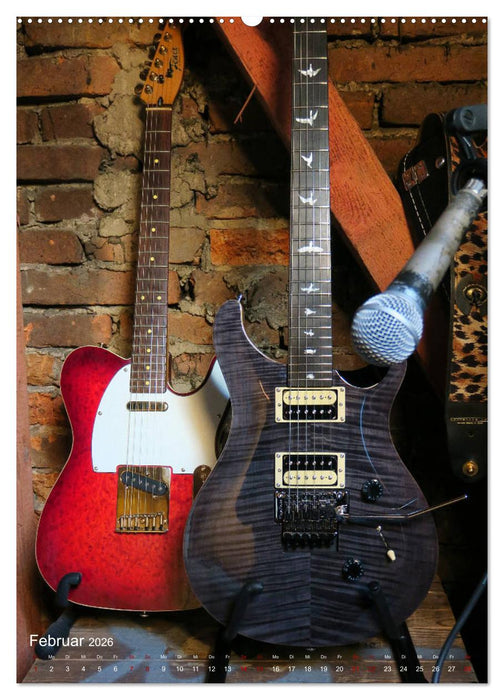 Gitarren backstage (CALVENDO Premium Wandkalender 2026)