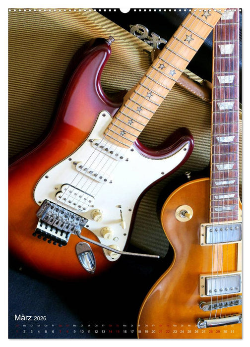 Gitarren backstage (CALVENDO Premium Wandkalender 2026)
