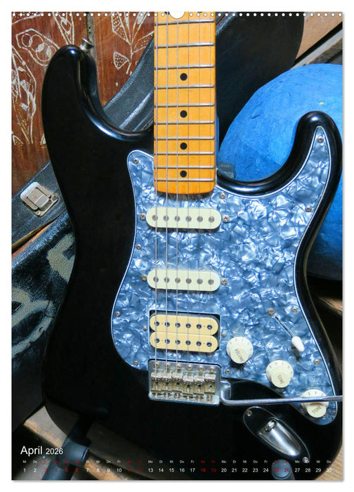 Gitarren backstage (CALVENDO Premium Wandkalender 2026)