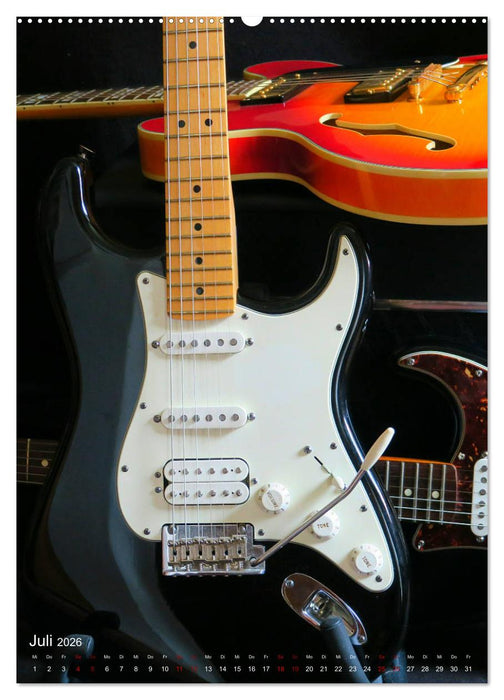 Gitarren backstage (CALVENDO Premium Wandkalender 2026)