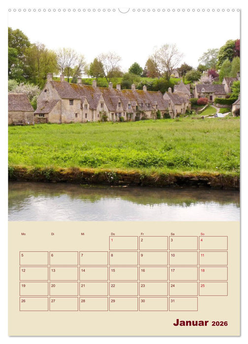 Die Cotswolds Englands grünes Herz (CALVENDO Wandkalender 2026)