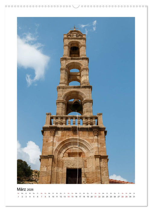 Rhodos, die Sonneninsel (CALVENDO Wandkalender 2026)