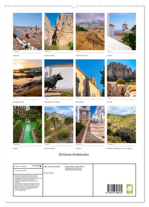 Schönes Andalusien (CALVENDO Premium Wandkalender 2026)