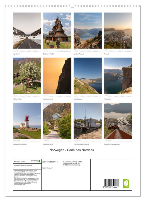Norwegen - Perle des Nordens (CALVENDO Premium Wandkalender 2026)