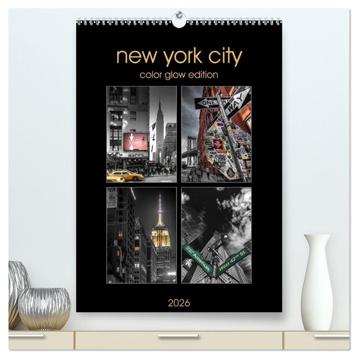New York City - Color Glow Edition (CALVENDO Premium Wandkalender 2026)
