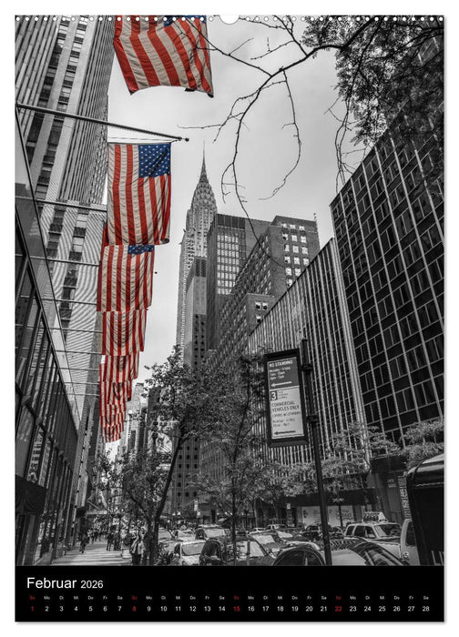 New York City - Color Glow Edition (CALVENDO Premium Wandkalender 2026)