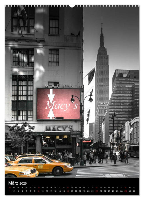 New York City - Color Glow Edition (CALVENDO Premium Wandkalender 2026)