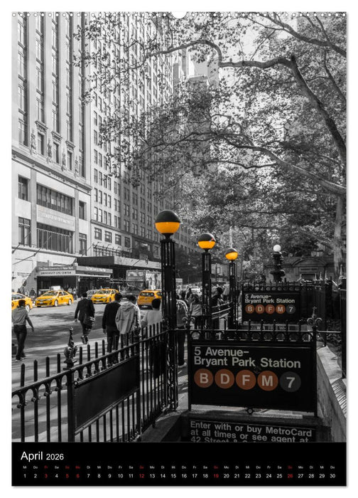 New York City - Color Glow Edition (CALVENDO Premium Wandkalender 2026)